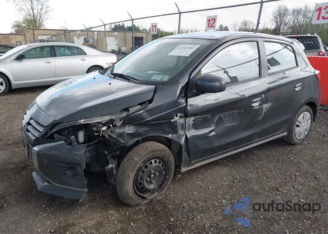 2024 Mitsubishi Mirage Es из США, поврежденный, VIN ML32AUHJXRH005430